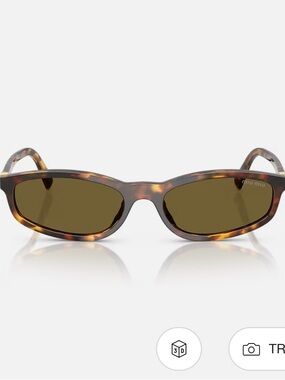 Miu Miu Tortoiseshell Frame Sunglasses with Brown Lenses